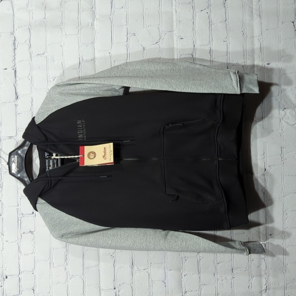 Indian Motorcycle Tops - Indian Motorcycle Brand Women's Contrast Hoodie Sz. Small